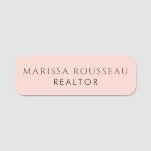 Modern Photo Realtor Name Tag