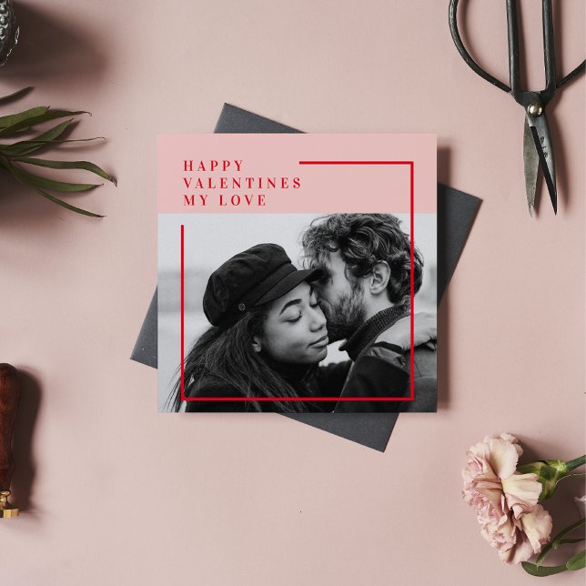 Modern Photo | Red & Pink Happy Valentines Gift (Creator Uploaded)
