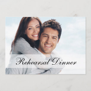 Modern Photo Rehearsal Dinner Invitation