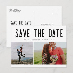 Modern Photo Save the Date Announcement Postcard
