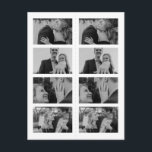 Modern Photo Save the Date Bookmark Invitation Postcard<br><div class="desc">These save the date photo strip bookmarks are a unique way to announce your special day! The design is a little bit retro, with a nod to the photo booth but is also very modern and sleek. but also with a Featuring two bookmarks per card (they will need to be...</div>