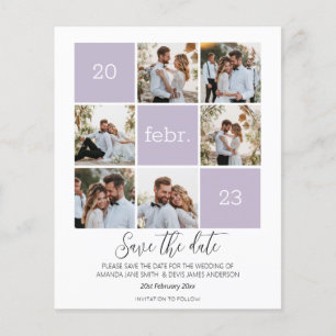 Modern Photo Save the Date Budget Wedding