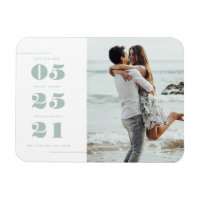 Modern Photo Save the Date Magent