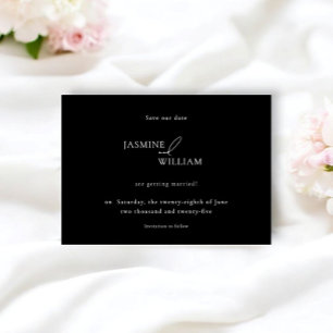 Modern Photo Save the Date Minimalist Wedding Announcement