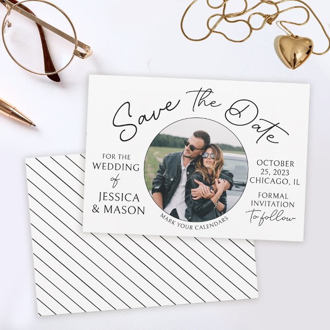 Modern photo Save the date wedding Invitation (Creator Uploaded)