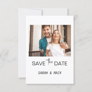 Modern Photo Save the Date Wedding Invite Template