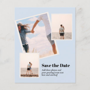 MODERN Photo Save The Dates - ADD 3 Photos Flyer