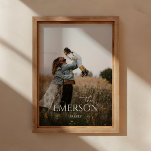 Modern Photo Script Family Keepsake Wall Art