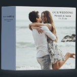 Modern Photo Simple Dusty Blue Wedding Planner 3 R Binder<br><div class="desc">Modern Photo Simple Dusty Blue Wedding Planner 3 Ring Binder
Modern Photo Simple Terra Cotta Wedding Planner Elegant Minimalist Planner</div>