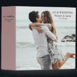 Modern Photo Simple Mauve Pink Wedding Planner 3 R Binder<br><div class="desc">Modern Photo Simple Mauve Pink Wedding Planner 3 Ring Binder
Modern Photo Simple Terra Cotta Wedding Planner Elegant Minimalist Planner</div>