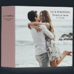Modern Photo Simple Mauve Pink Wedding Planner 3 R Binder<br><div class="desc">Modern Photo Simple Mauve Pink Wedding Planner 3 Ring Binder
Modern Photo Simple Terra Cotta Wedding Planner Elegant Minimalist Planner</div>