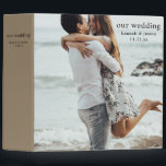 Modern Photo Simple Wedding Planner Binder<br><div class="desc">This beautiful keepsake album is perfect for wedding planning and wedding photos.</div>