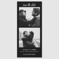 Modern Photo Strip Magnetic Wedding Save The Date
