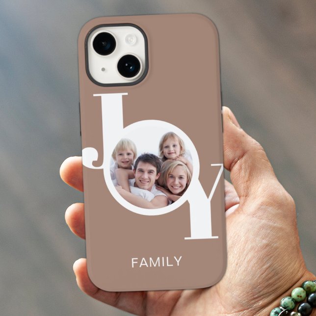 Modern Photo Taupe Case-Mate iPhone Case (Creator Uploaded)