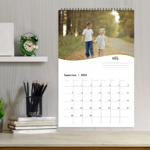 Modern Photo Template Personalized Notes Calendar