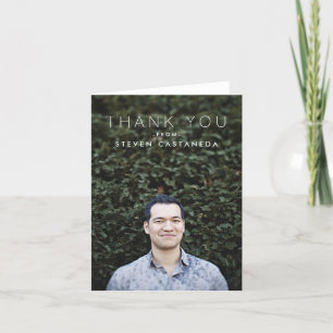 Modern Photo Thank You Card