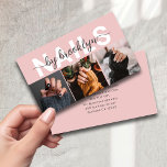 Modern Photo Typography Nail Artist Business Card<br><div class="desc">A modern design for your nail art business - you can include three photographs of your nail designs. 

The photograph is for illustrative purposes and can be changed to one of your own.</div>