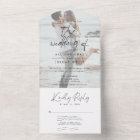 Modern Photo Wedding All in One Invitation