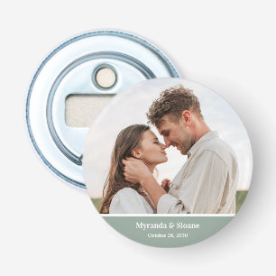 Modern Photo Wedding Bottle Opener