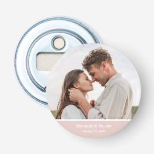 Modern Photo Wedding Bottle Opener