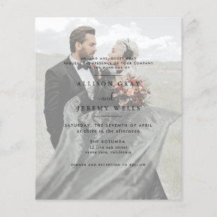 Modern Photo Wedding Invitation