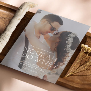 Modern Photo Wedding Invitation   Simple & Elegant