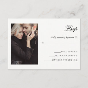 Modern Photo   Wedding RSVP Card