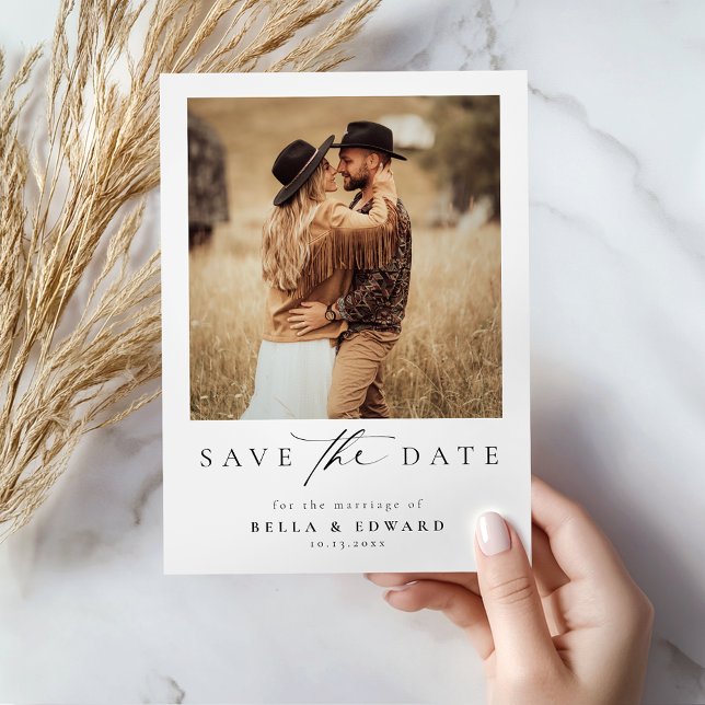 Modern Photo Wedding Save The Date (Creator Uploaded)