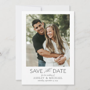 Modern Photo Wedding Save the Date Template