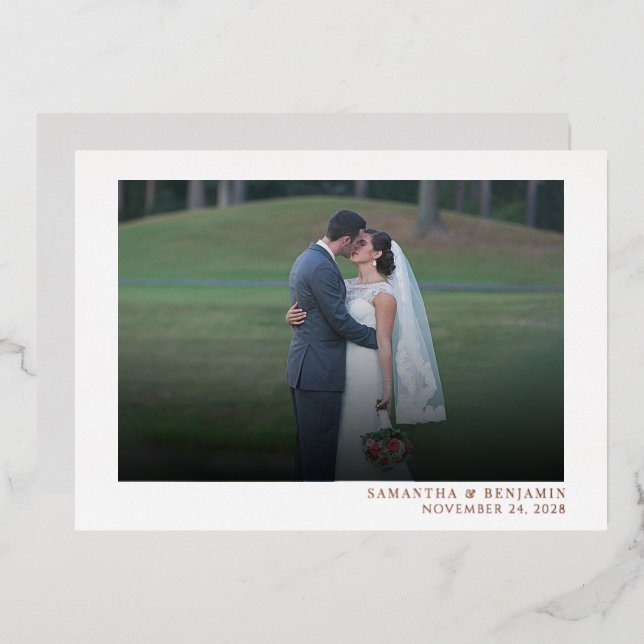 Modern Photo Wedding Thank You (Front/Back)