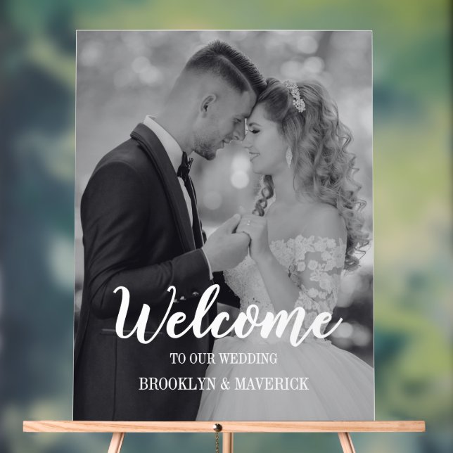 Modern Photo Welcome Wedding (Neutre)