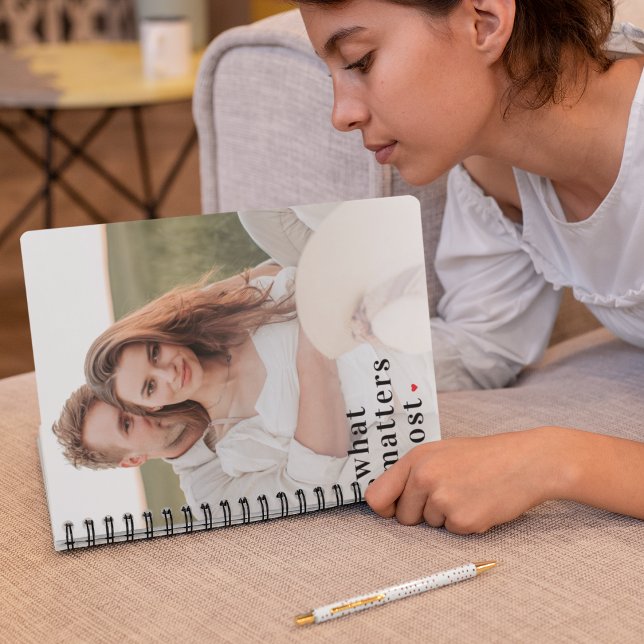 Modern Photo & What Matters Most Positive Quote Notebook (Creator Uploaded)