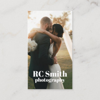 Modern Photographer Business Card