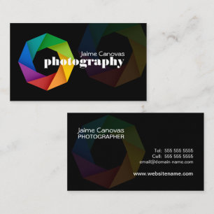 Modern Photographer Business Card
