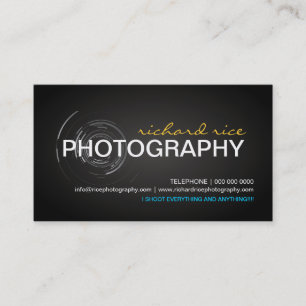 Modern Photographer Business Cards