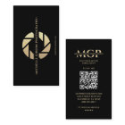 Modern Photographer Monogram Black Gold Lens  