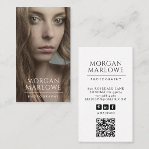 Modern Photographer Photo  Business Card
