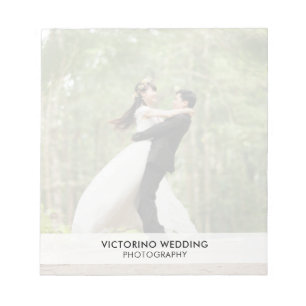 Modern Photographer Simple Elegant Photo Notepad