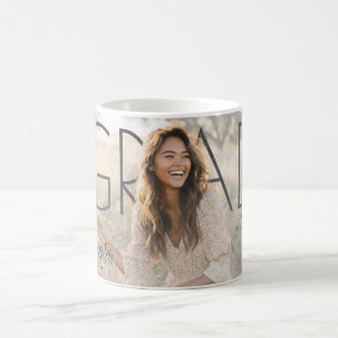Modern PhotoPop Graduation Coffee Mug