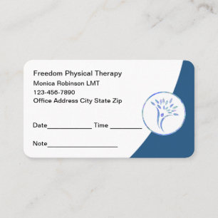 Modern Physical Therapy Medical  Appointment Card