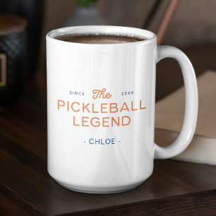 Modern Pickleball Legend Personalized Mug