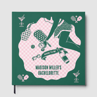 Modern Pickleball & Prosecco Bachelorette Weekend Guest Book