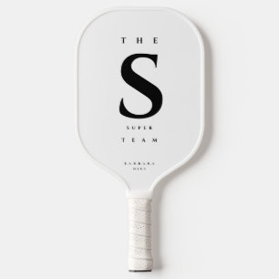 Modern Pickleball Team Pickleball Player Monogram Pickleball Paddle