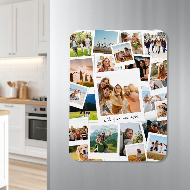Modern Picture Scrapbook Photo Collage Magnet (Creator Uploaded)