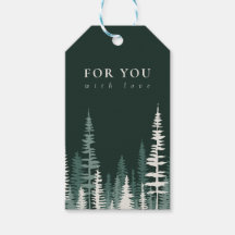 Modern Pine Forest Woodland Personalized Green