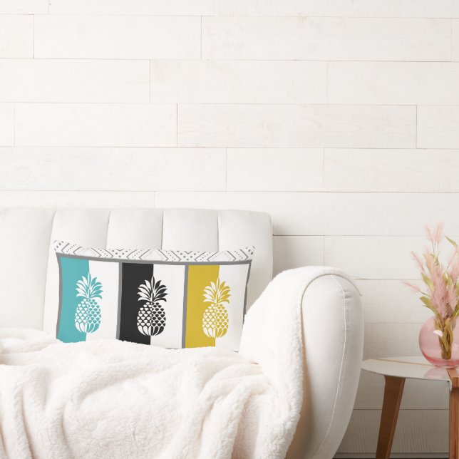 Modern Pineapple Colourful Lumbar Pillow (Couch)