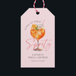 Modern Pink Aperol Spritz Bridal Shower Gift Tags<br><div class="desc">Modern Pink Aperol Spritz Bridal Shower Classic Round Sticker</div>