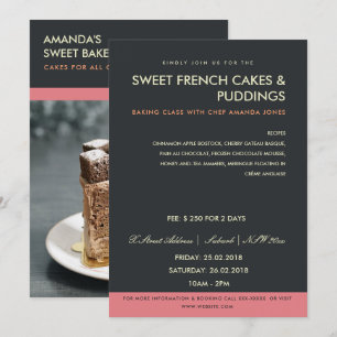 MODERN PINK BLACK PHOTO WORKSHOP INVITE TEMPLATE