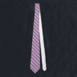 Modern Pink & Blue-Grey Stripes Pattern Tie<br><div class="desc">Elegant plain simple modern design large stripes,  blue-grey and pink</div>