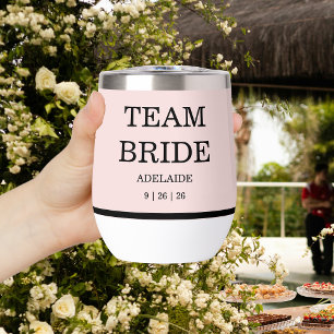 Modern Pink Blush Team Bride